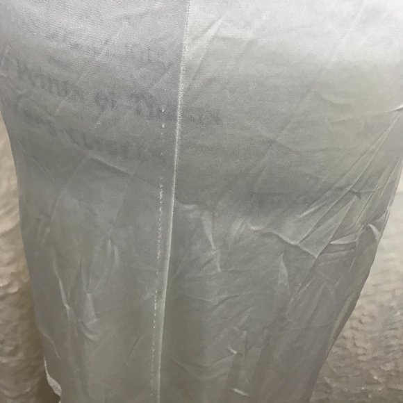 Vintage Lace Polyester Slip Dress White 34/12 - Picture 5 of 6